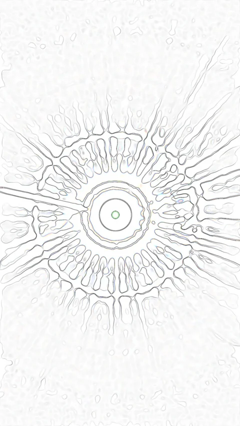 HD Abstract fractal forms morph and oscillate (Loop) Stock Footage 111406990