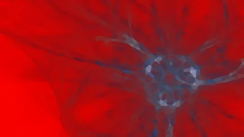 HD Abstract fractal forms morph and oscillate (Loop) Stock Footage 111408175