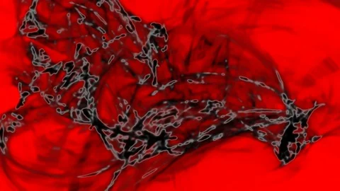 HD Abstract fractal forms morph and oscillate (Loop) Stock Footage 111499340