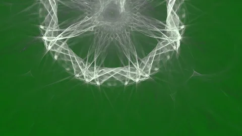 HD Abstract fractal forms morph and oscillate (Loop) Stock Footage 111539239