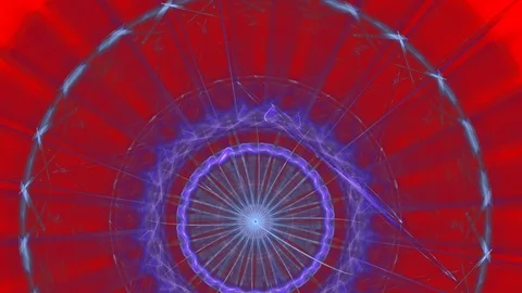 HD Abstract fractal forms morph and oscillate (Loop) Vidéo 111921022