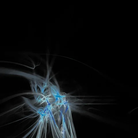 HD Abstract fractal forms morph and oscillate (Loop) Stock Footage 111929567