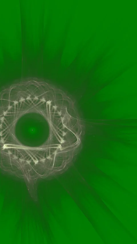 HD Abstract fractal forms morph and oscillate (Loop) Vidéo 112001593