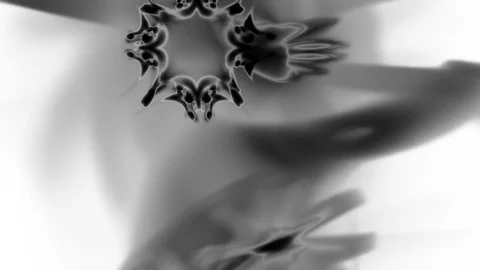 HD Abstract fractal forms morph and oscillate (Loop) Stock Footage 112037286