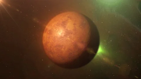 HD Alien Planet On Space And Stars Background Stock Footage 95241461