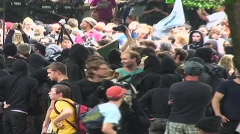 HD ANARCHISTS &amp; BLACK BLOCK Stockbeeldmateriaal 47491689