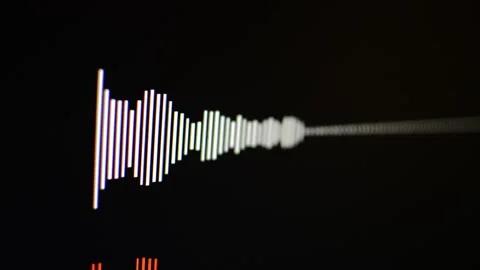 HD animation of abstract sound waves for music audio 스톡 동영상 200429901