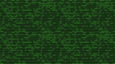 HD animation of a dense wall of binary code Stock Footage 35803728