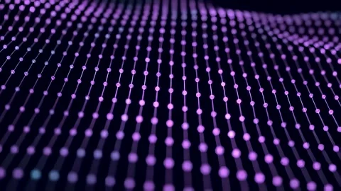 HD Animation of Glowing Digital Grid for Tech Presentations and Videos Stock Footage 313769170