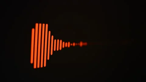 HD animation of a red sound wave on blac... | Stock Video | Pond5