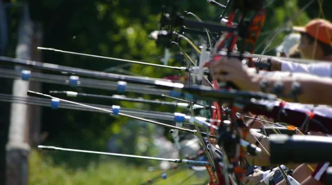 HD - Archery. tournament Stock Footage 40344203