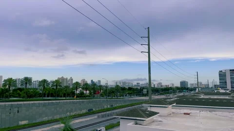HD Aventura Florida Sunset Clouds Time Lapse Video Stock Footage 267928702