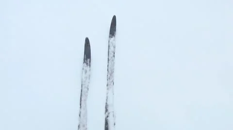 HD: Backcountry skiing with audio Stock Footage 10306848
