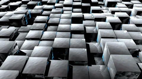 HD Background with nice abstract cubes Vídeos de archivo 68168418