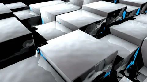 HD Background with nice abstract cubes Stock Footage