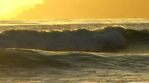 HD Beach Sunset Video stock 420644