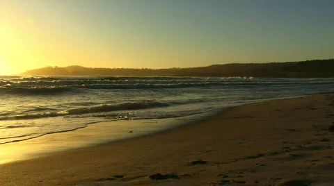 HD Beach Sunset Video stock 420682