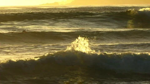 HD Beach Sunset Video stock 420716