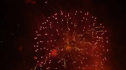 HD - Beautiful fireworks Stock-Footage 11008842