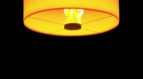 HD beautiful Lanterns float isolated on black ,white background Stock-Footage 43445309