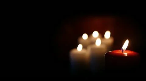 HD - Beautiful red candle background Stock Footage 10832728