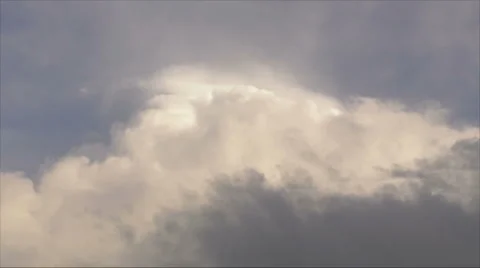 HD Black Rain Cloud Covers White Cloud Stock Footage 919342