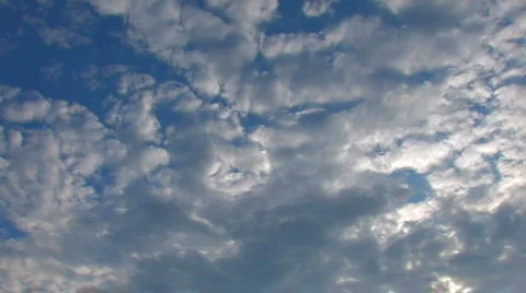 HD blue sky with clouds Stock Footage 515767