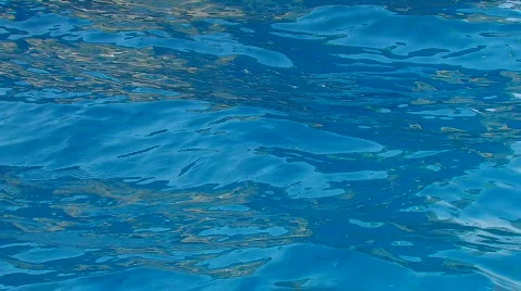 HD Blue water surface, closeup Stock-Footage 595727