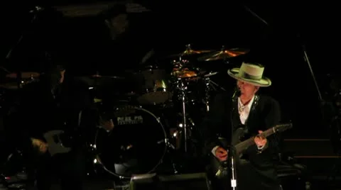 HD: Bob Dylan Live On Concert Video stock 10750005