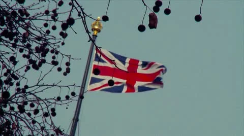 HD British Flag Stock Footage 10568090
