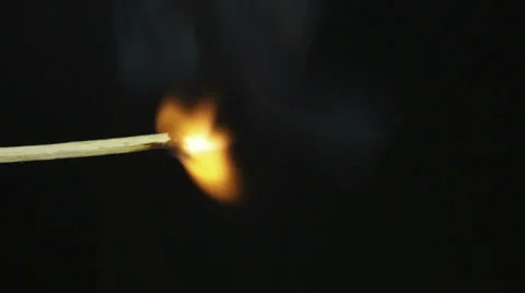 HD burning match Stock Footage 35173916
