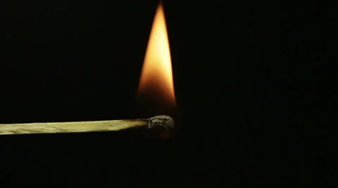 HD burning match Stock Footage 35174945