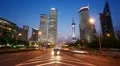 HD: busy traffic in Shanghai Pudong at night, timelapse HD Footage