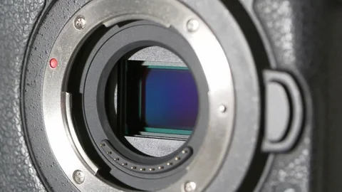 HD - Camera sensor. Shutter works Stock Footage 99513785