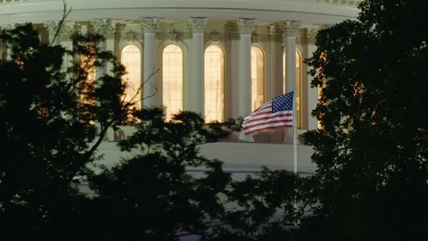 HD Capitol in Washington DC Stock Footage 76318304