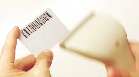HD - Card with BarCode Stock Footage 7727877