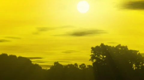 HD CG Sunset 02 Stock Footage 144981