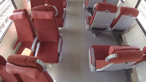 HD - Chairs in a train carriage Stock Footage 68835951