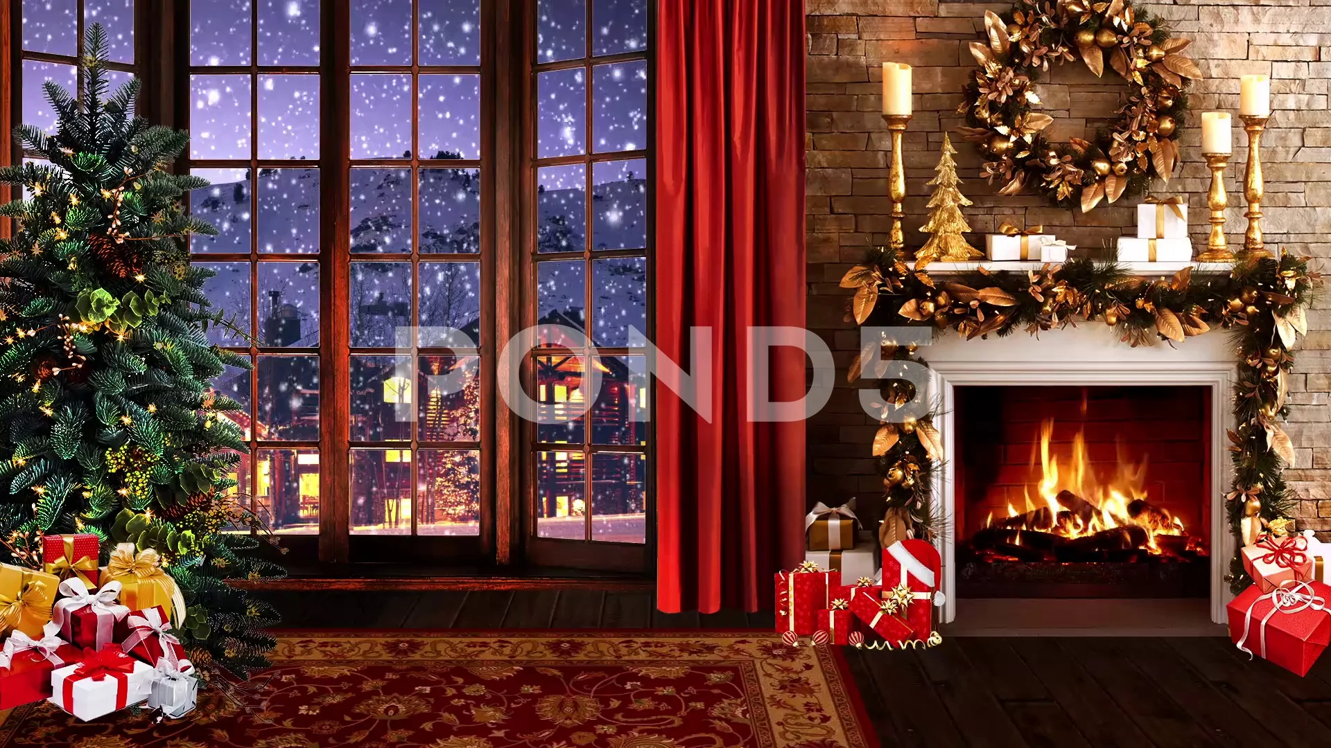 hd christmas tv virtual studio green screen background night fireplace footage 81734183 - Christmas Tv hd christmas tv virtual studio green screen background night fireplace footage 81734183 - Christmas Tv