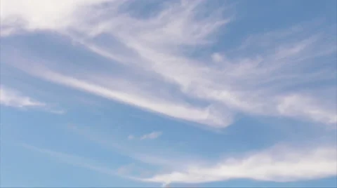 HD Cirrus Clouds - Time Lapse Stock Footage 1041841