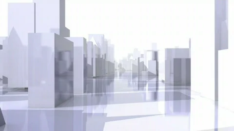 HD- City Flight Reflective Abstract (Loop) Vidéo 146589