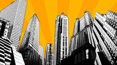 HD City Rising Stock Footage 10761831