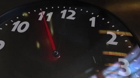 HD Clock Animation Stock Footage 55875727