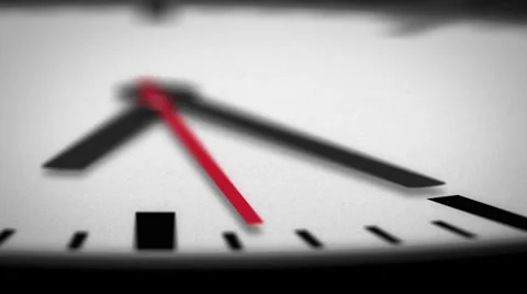 HD Clock Face Macro Angle of Second Hand Stock Footage 38351634