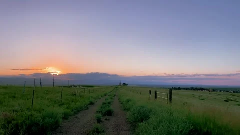HD Colorado Sunset Time Lapse Video Stock Footage 267776736
