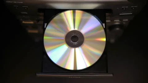 HD - Compact disc player Stock-Footage 8997479