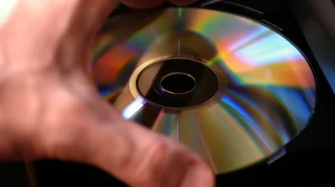 HD - Compact disc player_Close-up Stock Footage 8999780