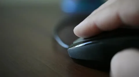 HD computer mouse. Close up Stock Footage