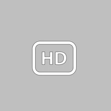 HD computer symbol 스톡 일러스트