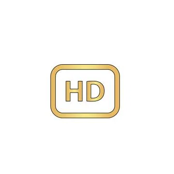 HD computer symbol Stock Illustration